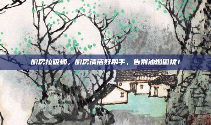 厨房拉吸桶，厨房清洁好帮手，告别油烟困扰！