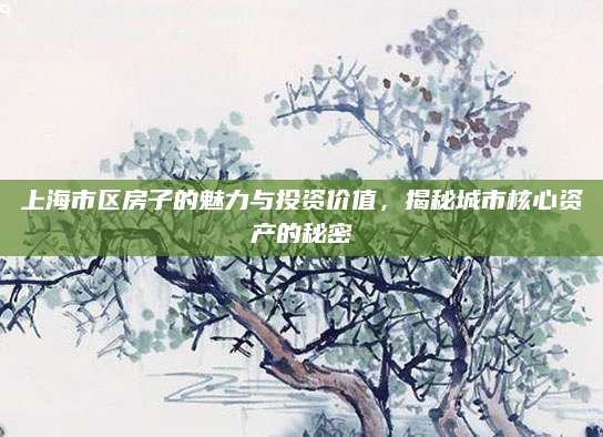 上海市区房子的魅力与投资价值，揭秘城市核心资产的秘密
