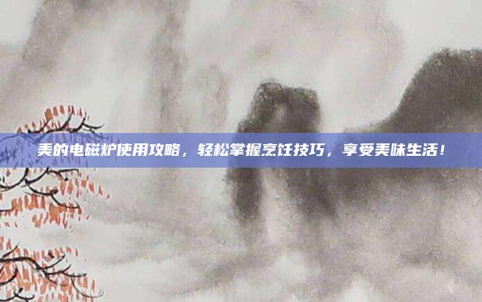 美的电磁炉使用攻略，轻松掌握烹饪技巧，享受美味生活！