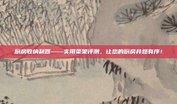 厨房收纳利器——实用菜架评测，让您的厨房井然有序！