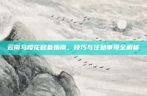 云南马樱花移栽指南，技巧与注意事项全解析