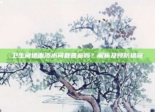 卫生间墙面渗水问题普遍吗？解析及预防措施