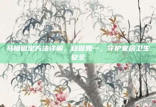 马桶固定方法详解，稳固如一，守护家居卫生安全
