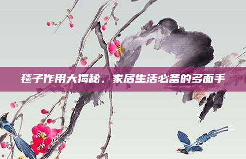 毯子作用大揭秘，家居生活必备的多面手