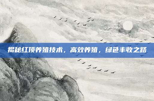 揭秘红顶养殖技术，高效养殖，绿色丰收之路