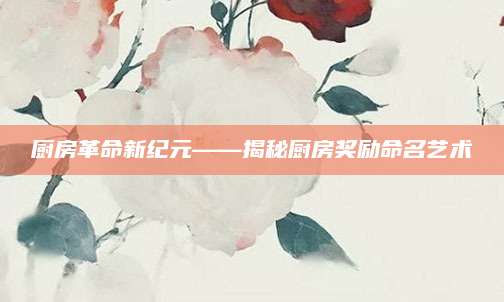 厨房革命新纪元——揭秘厨房奖励命名艺术