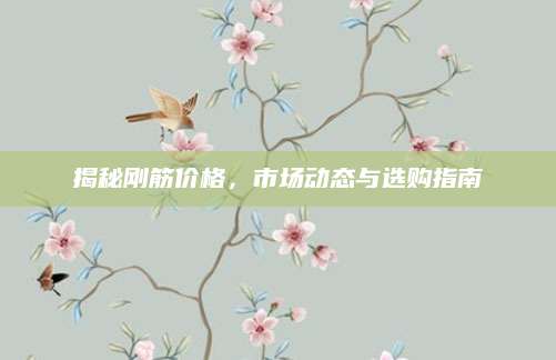 揭秘刚筋价格，市场动态与选购指南