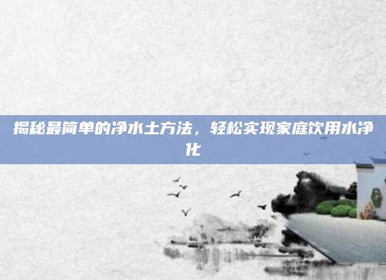 揭秘最简单的净水土方法，轻松实现家庭饮用水净化