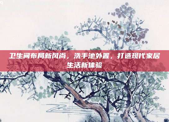 卫生间布局新风尚，洗手池外置，打造现代家居生活新体验