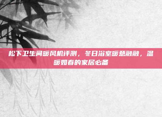 松下卫生间暖风机评测，冬日浴室暖意融融，温暖如春的家居必备