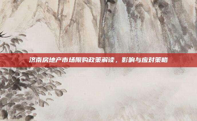 济南房地产市场限购政策解读，影响与应对策略