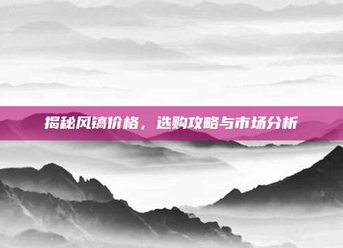 揭秘风镐价格，选购攻略与市场分析