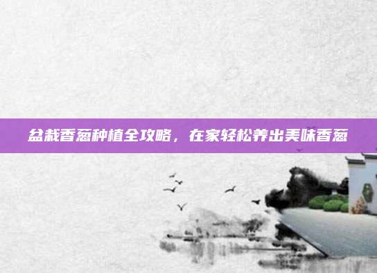 盆栽香葱种植全攻略，在家轻松养出美味香葱