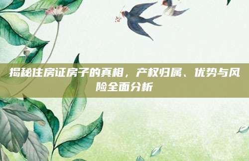 揭秘住房证房子的真相，产权归属、优势与风险全面分析