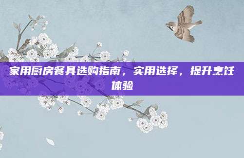 家用厨房餐具选购指南，实用选择，提升烹饪体验