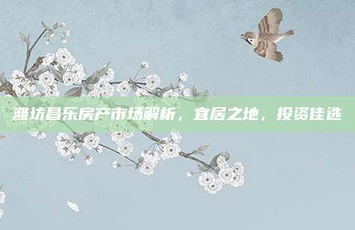 潍坊昌乐房产市场解析，宜居之地，投资佳选