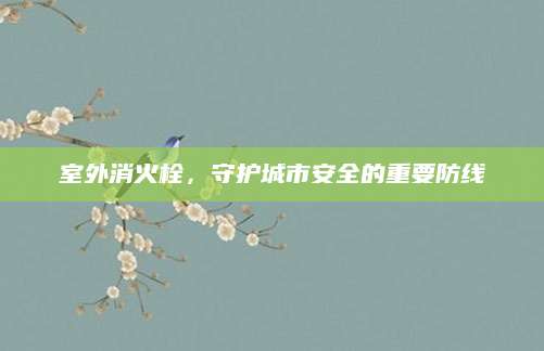 室外消火栓，守护城市安全的重要防线