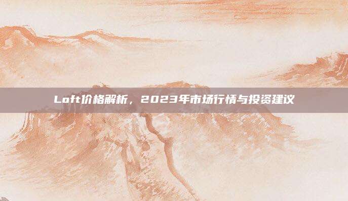 Loft价格解析，2023年市场行情与投资建议