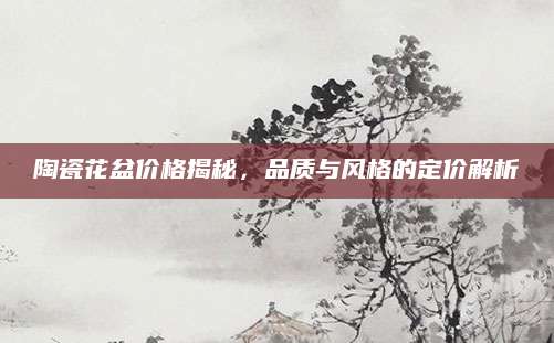 陶瓷花盆价格揭秘，品质与风格的定价解析