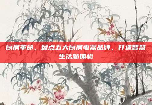 厨房革命，盘点五大厨房电器品牌，打造智慧生活新体验