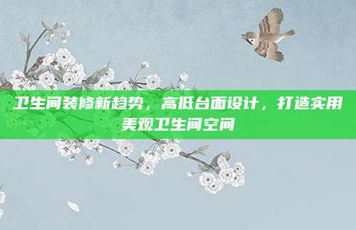 卫生间装修新趋势，高低台面设计，打造实用美观卫生间空间