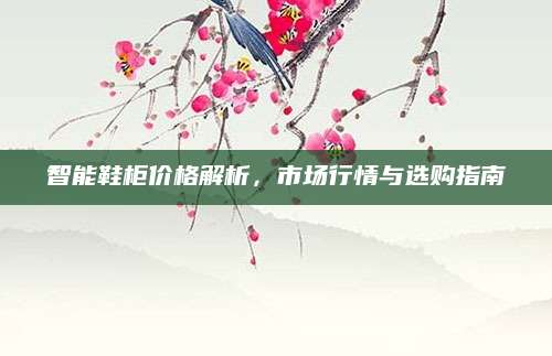 智能鞋柜价格解析，市场行情与选购指南