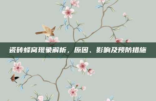 瓷砖蜂窝现象解析，原因、影响及预防措施