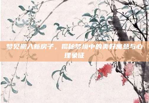 梦见搬入新房子，揭秘梦境中的美好寓意与心理象征