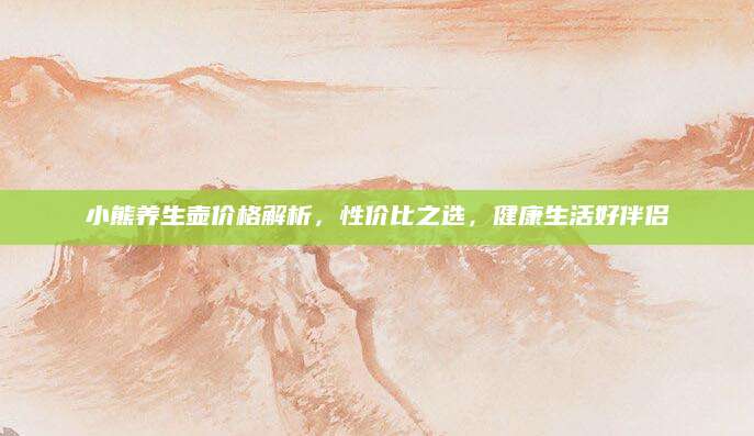 小熊养生壶价格解析，性价比之选，健康生活好伴侣