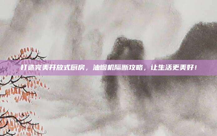 打造完美开放式厨房，油烟机隔断攻略，让生活更美好！