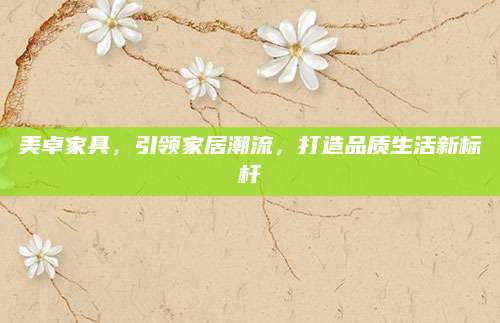 美卓家具，引领家居潮流，打造品质生活新标杆