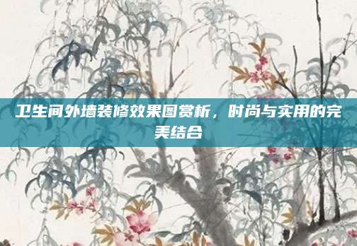 卫生间外墙装修效果图赏析，时尚与实用的完美结合