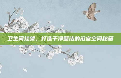 卫生间挂架，打造干净整洁的浴室空间秘籍