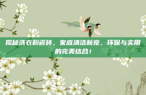 揭秘洗衣粉瓷砖，家庭清洁新宠，环保与实用的完美结合！