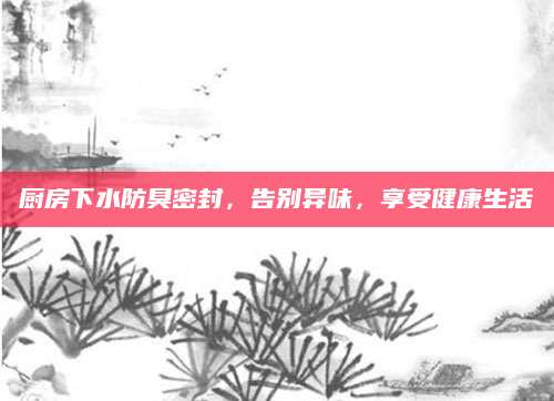 厨房下水防臭密封，告别异味，享受健康生活
