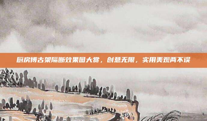 厨房博古架隔断效果图大赏，创意无限，实用美观两不误