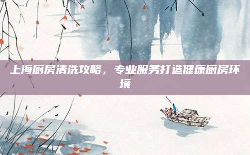 上海厨房清洗攻略，专业服务打造健康厨房环境