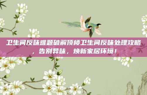 卫生间反味难题破解顶楼卫生间反味处理攻略，告别异味，焕新家居环境！