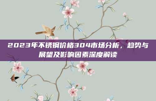 2023年不锈钢价格304市场分析，趋势与展望及影响因素深度解读