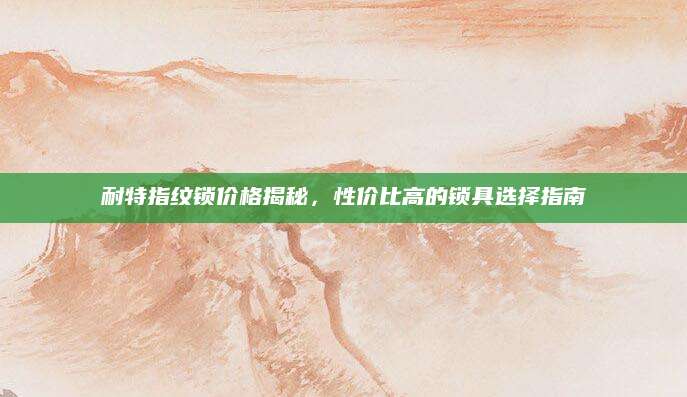 耐特指纹锁价格揭秘，性价比高的锁具选择指南