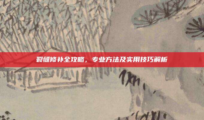 裂缝修补全攻略，专业方法及实用技巧解析