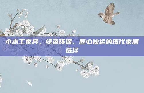 小木工家具，绿色环保、匠心独运的现代家居选择