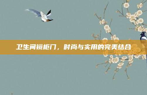 卫生间镜柜门，时尚与实用的完美结合