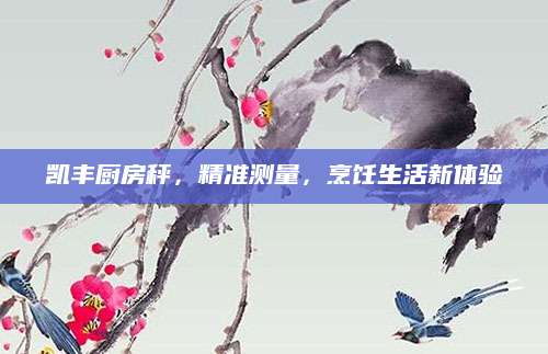 凯丰厨房秤，精准测量，烹饪生活新体验