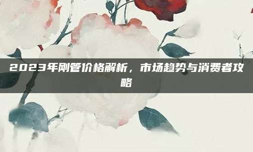 2023年刚管价格解析，市场趋势与消费者攻略