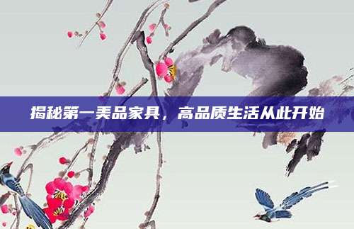 揭秘第一美品家具，高品质生活从此开始