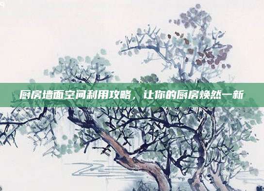 厨房墙面空间利用攻略，让你的厨房焕然一新