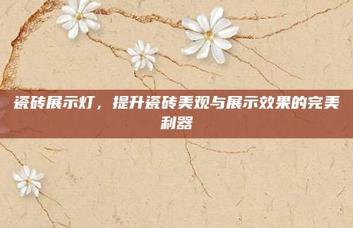 瓷砖展示灯，提升瓷砖美观与展示效果的完美利器