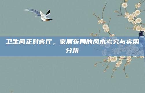 卫生间正对客厅，家居布局的风水考究与实用分析