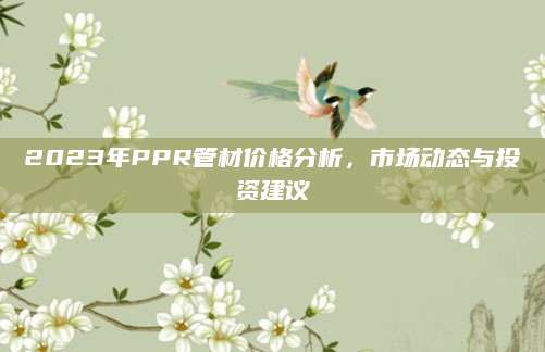 2023年PPR管材价格分析，市场动态与投资建议